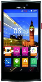 Philips S337 Dual Sim Black Red